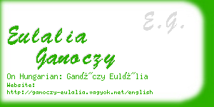 eulalia ganoczy business card
